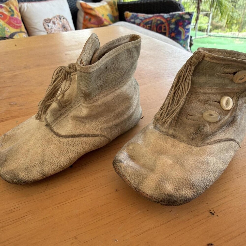 The Unbranded Brand Kids' Cream First-shoes-baby-shoes - Picture 4 of 7